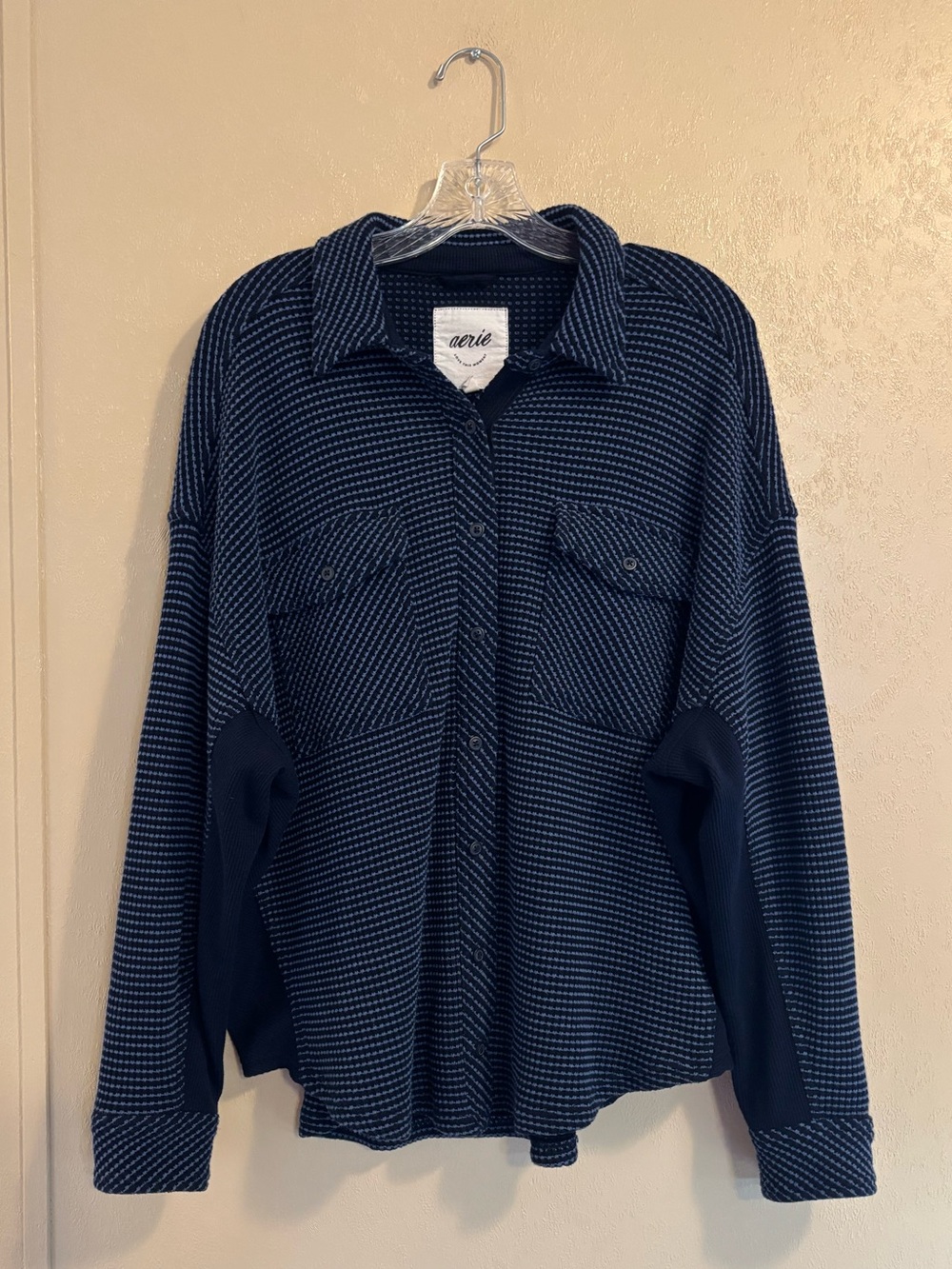 Aerie LumberJane Waffle Shirt sz S
